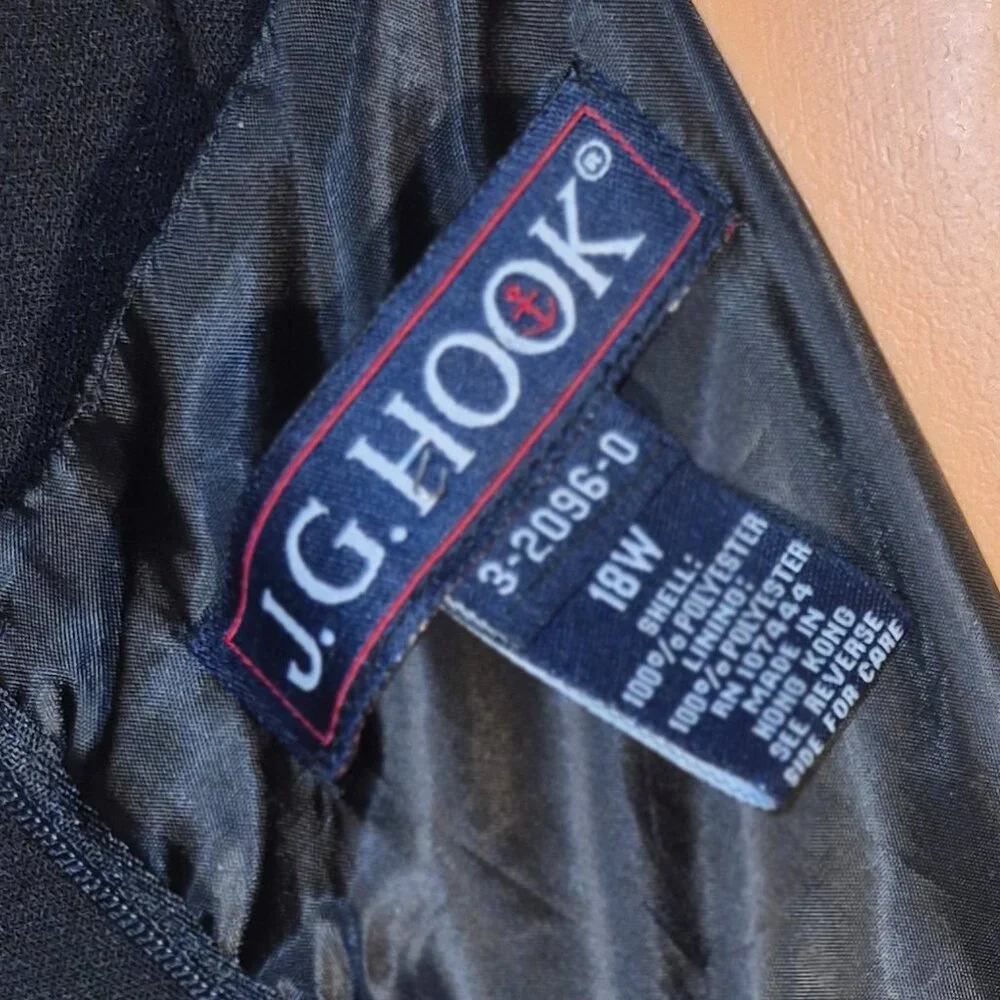 J.G. Hook Long black dress in size 18W - Picture 16 of 16